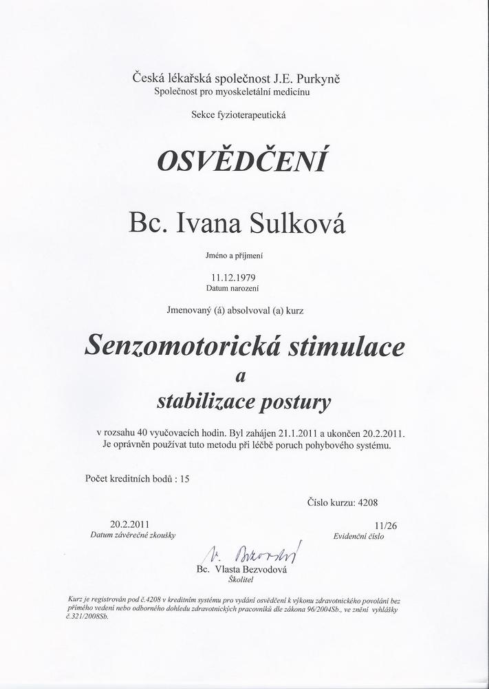 Senzomotorická stimulace